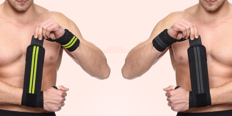 TRUE INDIAN WRIST BAND COMBO FOR MEN & WOMEN FOR WEIGHTLIFTING- WRIST SPORTS BAND_PACK OF 2 Fitness Band  (Green, Black, Pack of 2)