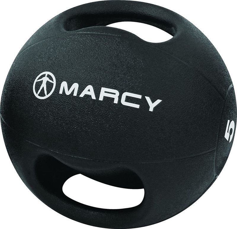 Marcy dual grip Medicine Ball  (Weight: 5 Kg, Black)