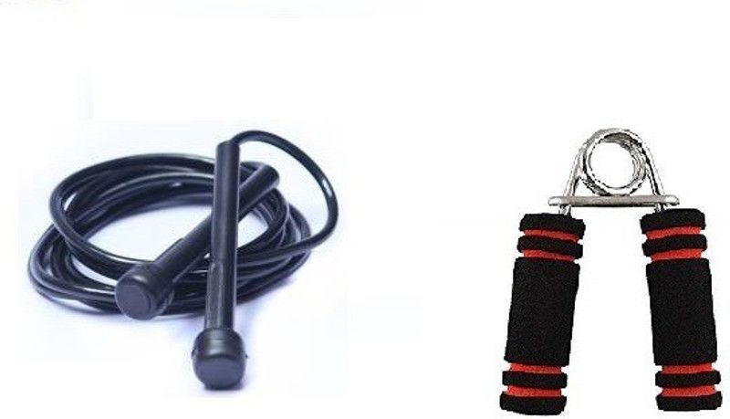 FIT NATION Skipping rope speed with Foam Hand Gripper (COMBO) Fitness Accessory Kit Kit