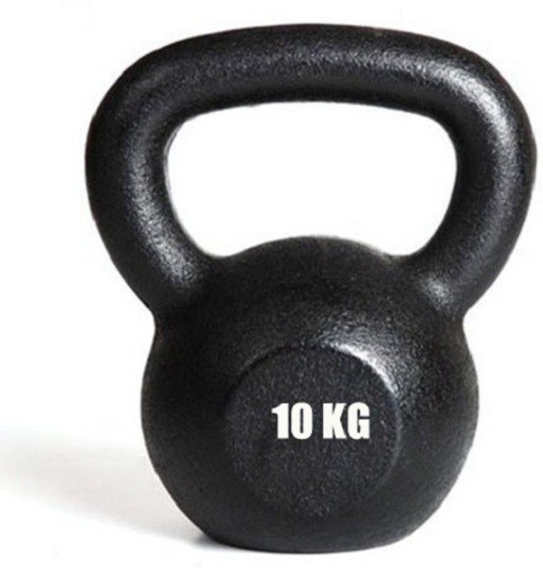 KAKSS Cast Iron 10Kg Black Kettlebell  (10 kg)