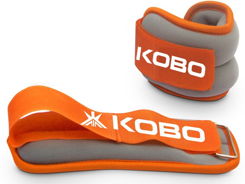 KOBO Aerobic Ankle / Wrist for Cardio Home Gym Exercise & Fitness (Imported) (1.5 Kg x 2) Grey Ankle & Wrist Weight  (1.5 kg)