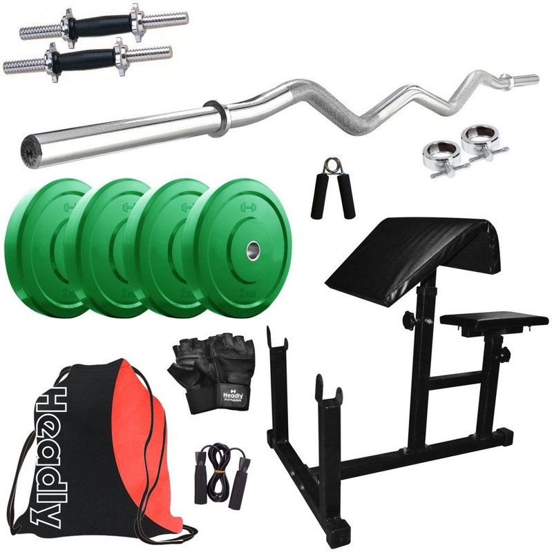 Headly 8 kg Premium CP-HR-8KGCOMBO11 Coloured Home Gym Combo