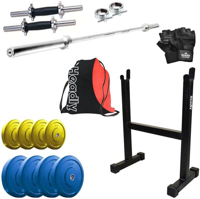 Headly 22 kg Premium CP-HR-22KGCOMBO18 Coloured Home Gym Combo