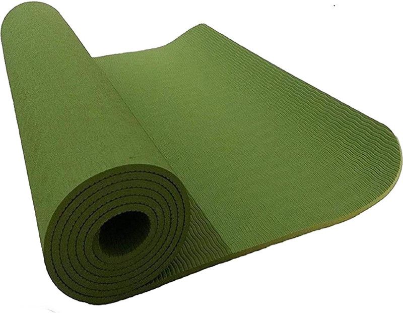 RASUSAM 4mm Green Yoga Mat Green 4 mm Yoga Mat