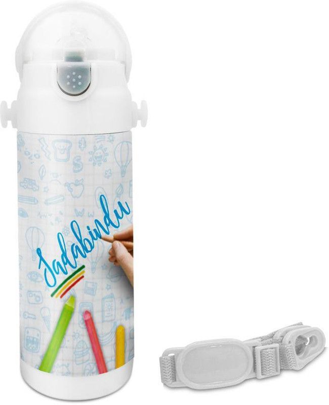 HOT MUGGS Sadabindu - Crayons Insulated Astro Bottle 350 ml Sipper  (Pack of 1, Multicolor, Steel)