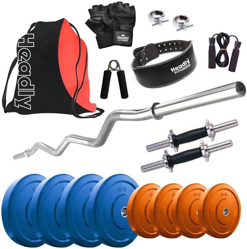 Headly 16 kg Premium CP-HR-16KGCOMBO23 Coloured Home Gym Combo