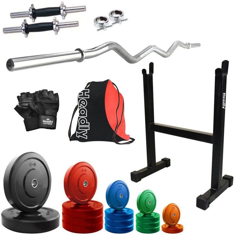 Headly 62 kg Premium CP-HR-62KGCOMBO15 Coloured Home Gym Combo