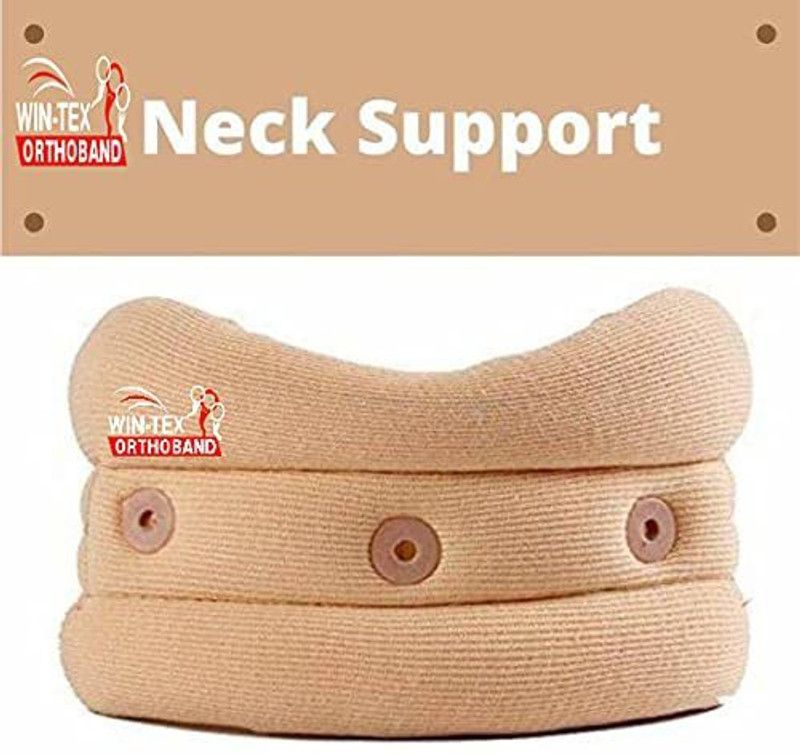 Win-tex Orthoband Premium Cervical Collar For Neck And Chin Support Or Soft & Comfortable For Unisex Neck Support  (Beige)