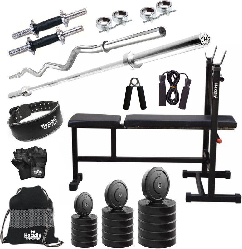 Headly 40 kg 40 kg Combo BB 6 Convenient Home Gym Combo