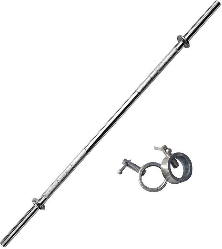 RIO PORT 4 Feet Solid Weight Training Bar Weight Lifting Bar
