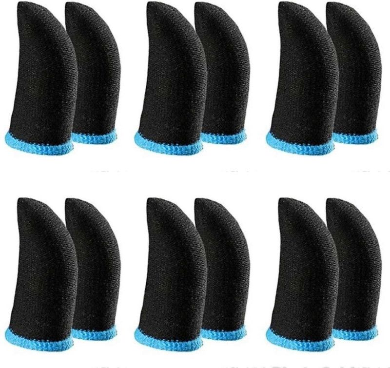 NIKS Gaming Controller Finger Cover/Gloves Sweat Proof Gaming Finger Sleeves (12) Finger Sleeve  (Pack of 12)