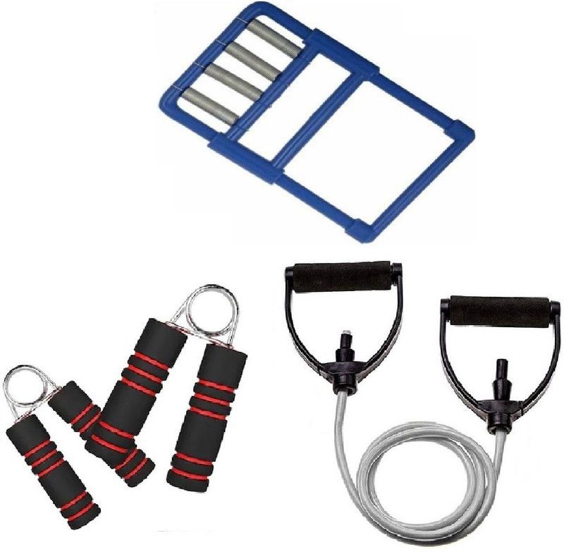 Dr Pacvu Set3|Toning Tube,2 Finger Stretching Gripper,Plastic Griper Stretching,Exerciser Gym & Fitness Kit