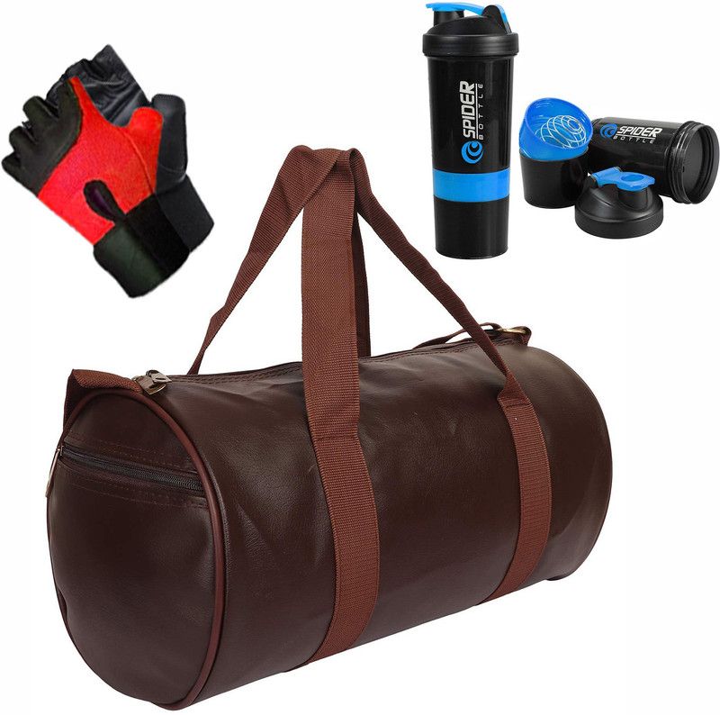 HMFURRYS FINEST Sports & Gym Bag with Gym Gloves and 500 ml Shaker  (Multicolor, Kit Bag)