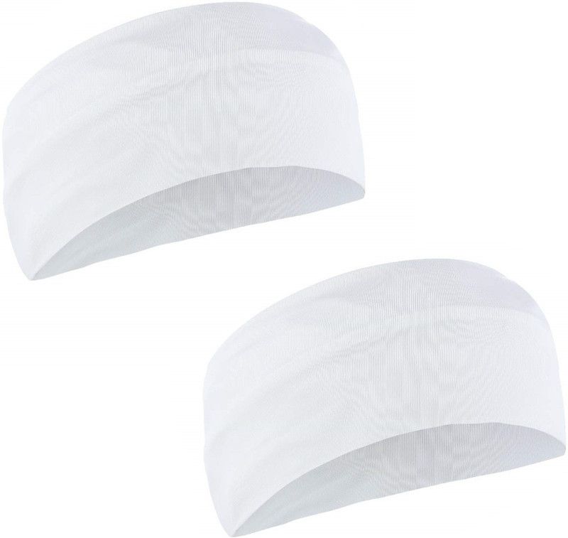 Utkarsh Set Of 2 Pcs White Men & Women Running/fitness/yoga/workout/gym Sweat Head Resistance Band  (Pack of 2)