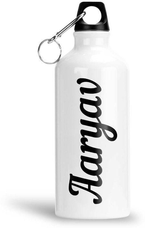 Furnish Fantasy Aluminium Water Bottle 750ml - Best Gift for Happy Birthday, Return Gift, Aaryav 750 ml Sipper  (Pack of 1, White, Aluminium)