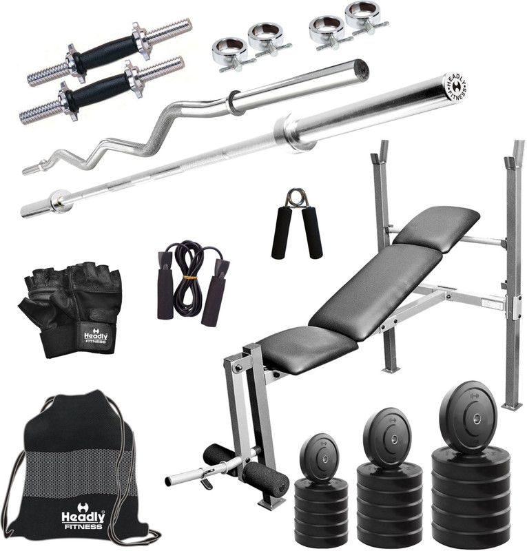 Headly 65 kg 65 kg Combo BB 8 Convenient Home Gym Combo