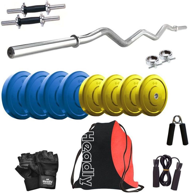 Headly 22 kg Premium CP-HR-22KGCOMBO3 Coloured Home Gym Combo