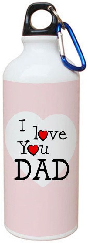 LOF Father day gift for grandpa daddy papa Water Bottle D-37 600 ml Sipper  (Pack of 1, Multicolor, Aluminium)