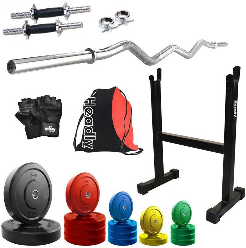 Headly 65 kg Premium CP-HR-65KGCOMBO15 Coloured Home Gym Combo