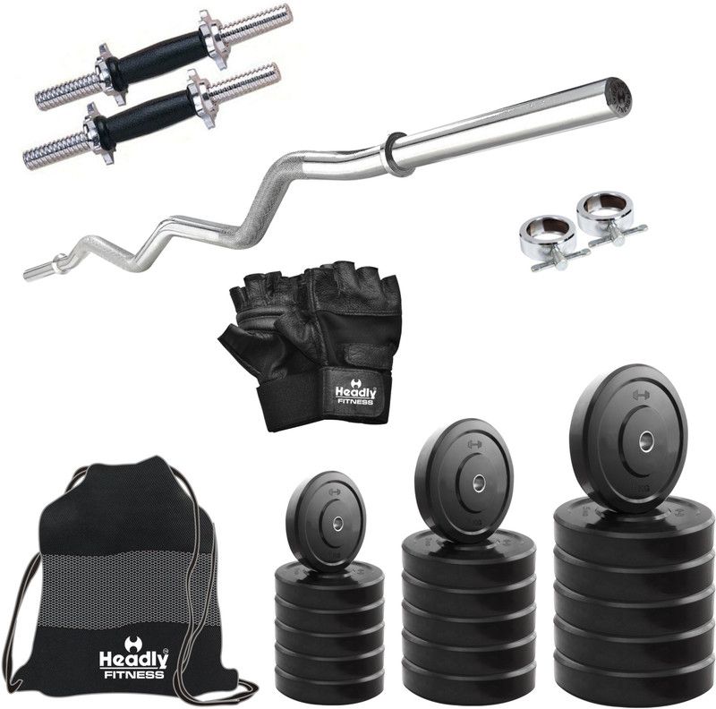 Headly 15 kg 15 kg Combo BB 4 Convenient Home Gym Combo