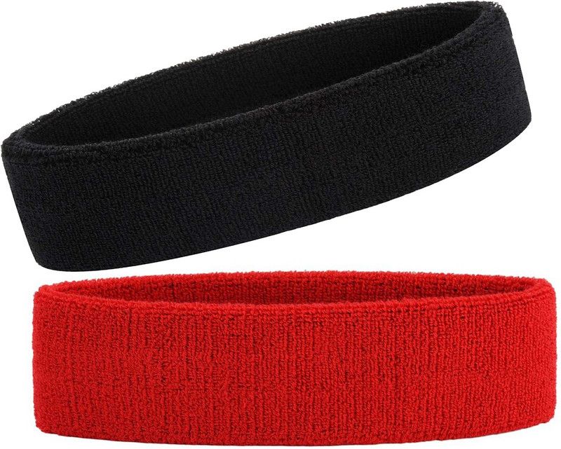 Rzlecort Headband for Women & Men Exercise/Sports ELASTIC Stretchy Multicolor (Pack of -2) Head Support  (Multicolor)