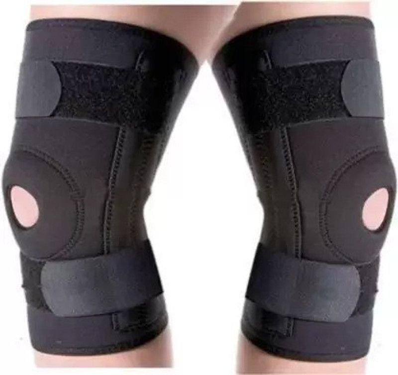 ALORNIS Knee Brace Caps for Men Women/Patella Pain Cap Guard for Gym/Adjustable Leg Knee Knee, Calf & Thigh Support  (Black)