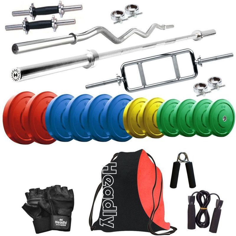 Headly 35 kg Premium CP-HR-35KGCOMBO1 Coloured Home Gym Combo