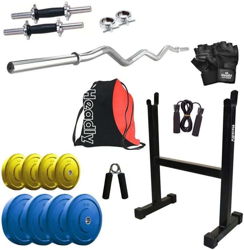 Headly 22 kg Premium CP-HR-22KGCOMBO14 Coloured Home Gym Combo