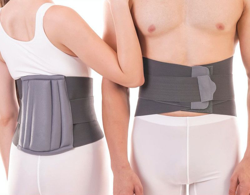 Pellitory Lumbar Spine Pain relief Back Support Belt Therapy Upper Lower Back Pain Relief Back & Abdomen Support  (Grey)