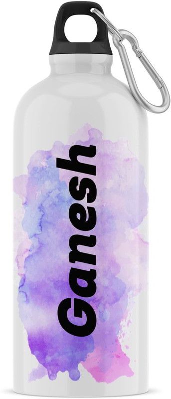 Ashvah Sipper/Water Bottle - Best Happy Birthday Gift for Kids, Name - Ganesh 600 ml Sipper  (Pack of 1, White, Aluminium)