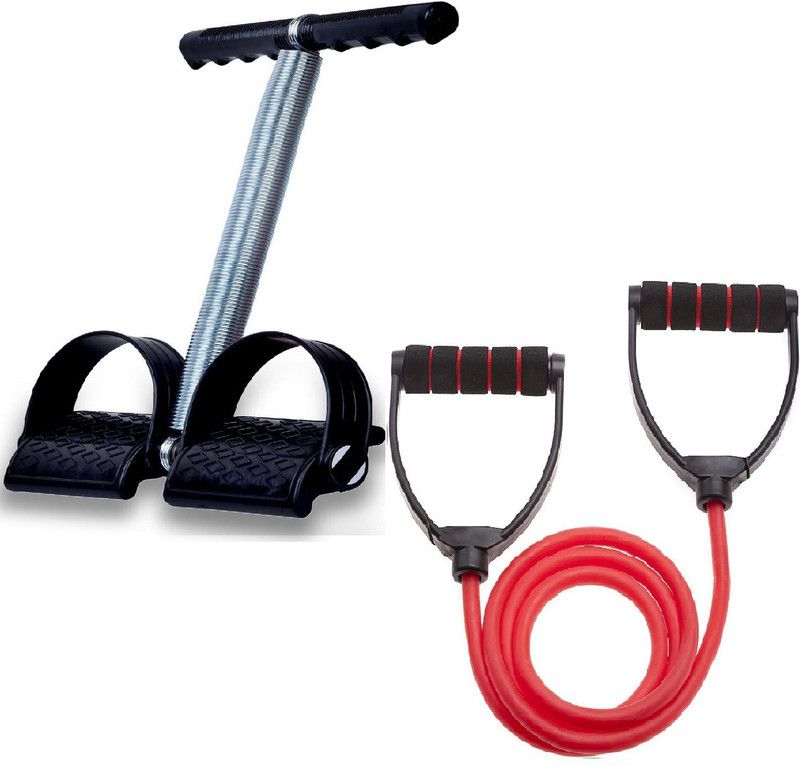 Dr Pacvu Pack 2|Toning Tube & Single Tummy Trimmer Abs|Body Stretching|Exercise Equipment Fitness Accessory Kit Kit
