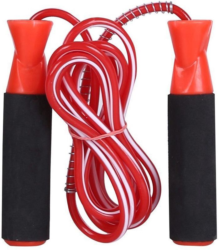 Ahaan Sports Exclusive Gym training/Exercise/Workout/ Fitness Skipping Rope, exercise rope (Red) Ball Bearing Skipping Rope  (Red, Length: 259 cm)