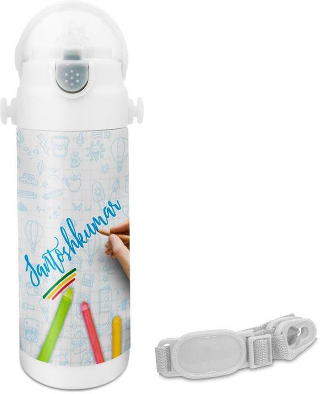 HOT MUGGS Santoshkumar - Crayons Insulated Astro Bottle 350 ml Sipper  (Pack of 1, Multicolor, Steel)