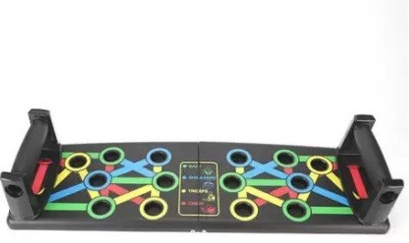 RRHR SALES 9 in 1 Color Coded Foldable Pushup Board Complete Push Up Training System for men Push-up Bar