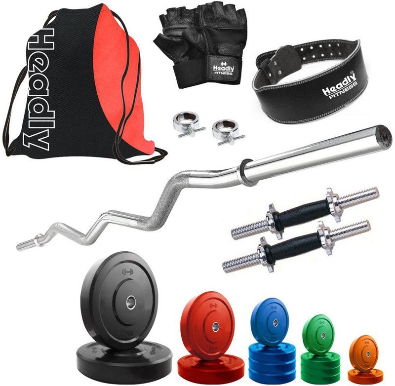 Headly 52 kg Premium CP-HR-52KGCOMBO24 Coloured Home Gym Combo