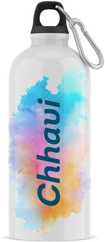 Ashvah Sipper/Water Bottle - Best Happy Birthday Gift for Kids, Name - Chhavi 600 ml Sipper  (Pack of 1, White, Aluminium)