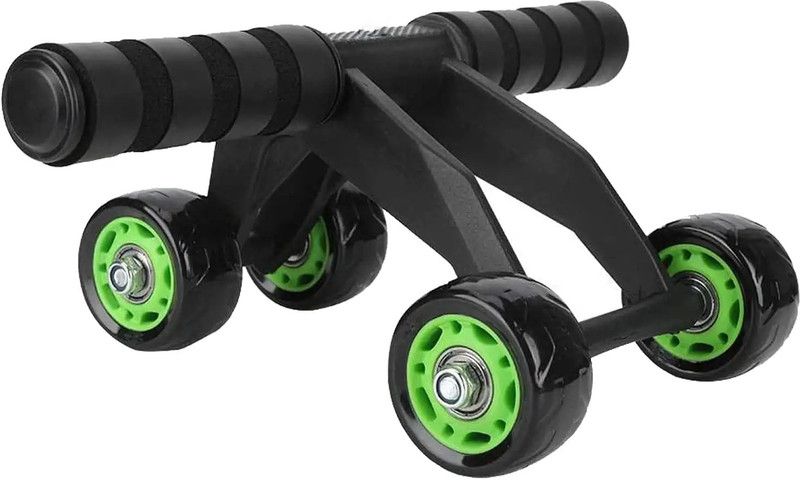 LEERFIE AB Roller 4 wheel Exerciser Fitness Home Workout for Leg, Lower Back Ab Exerciser  (Green)