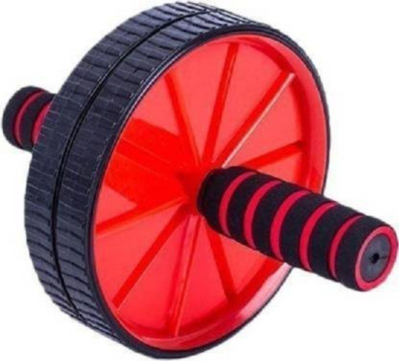 Shopeleven Ab Wheel Roller Gym For Exercise Fitness Equipment Workout Ab Exerciser  (Red)