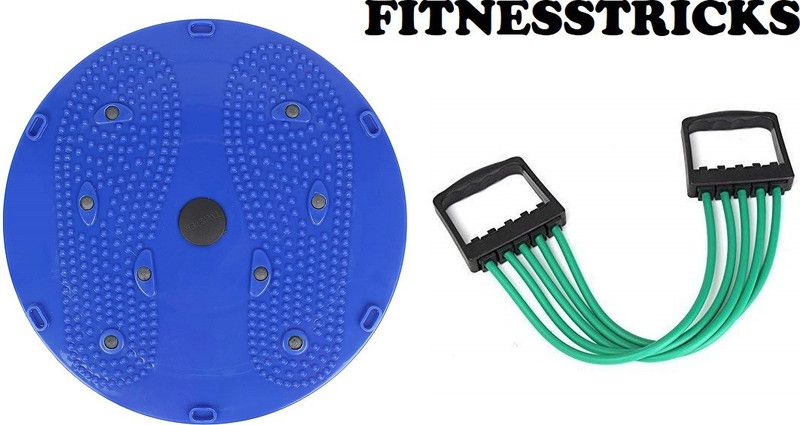 Fitnesstricks Combo Of Tummy Twister With Chest Expander For Gym Equipment Fitness Accessory Kit Kit