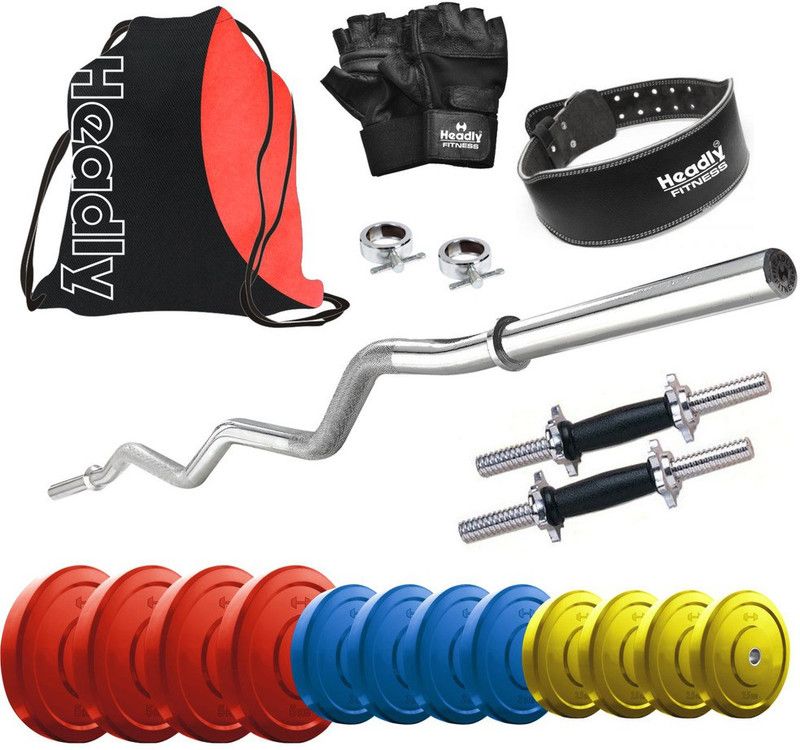 Headly 42 kg Premium CP-HR-42KGCOMBO24 Coloured Home Gym Combo