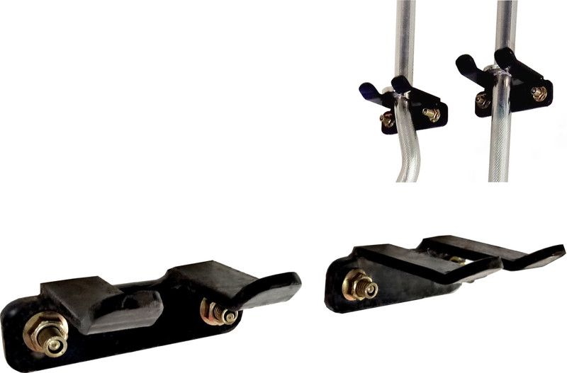 MECHSTRENGTH Barbell holder vertical for Wall Mount ,Barbell Holder for Gym Home Pack of Two Weight Lifting Bar  (Black)