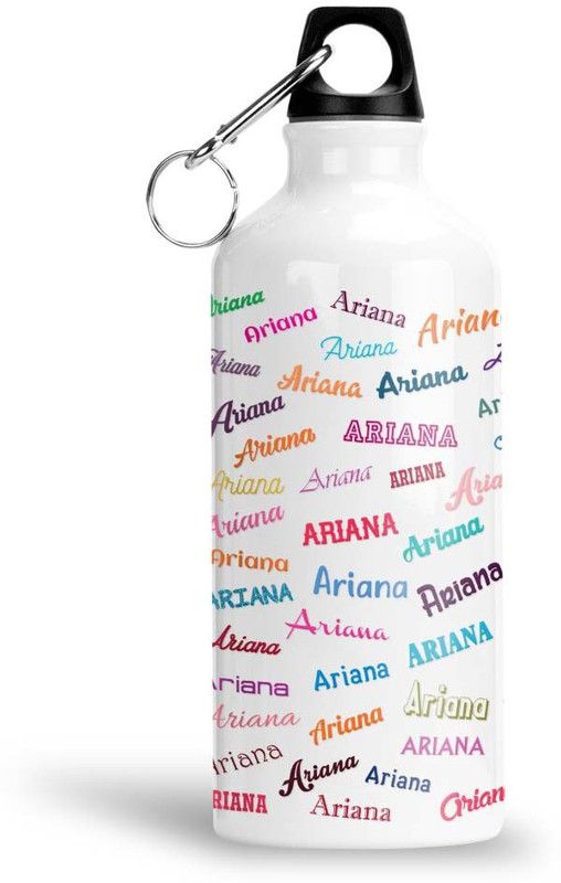 Furnish Fantasy Colorful Aluminium Sipper Bottle - Best Happy Birthday Gift for Kids , Ariana 600 ml Sipper  (Pack of 1, White, Aluminium)