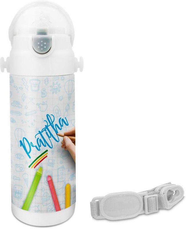 HOT MUGGS Pratitha - Crayons Insulated Astro Bottle 350 ml Sipper  (Pack of 1, Multicolor, Steel)