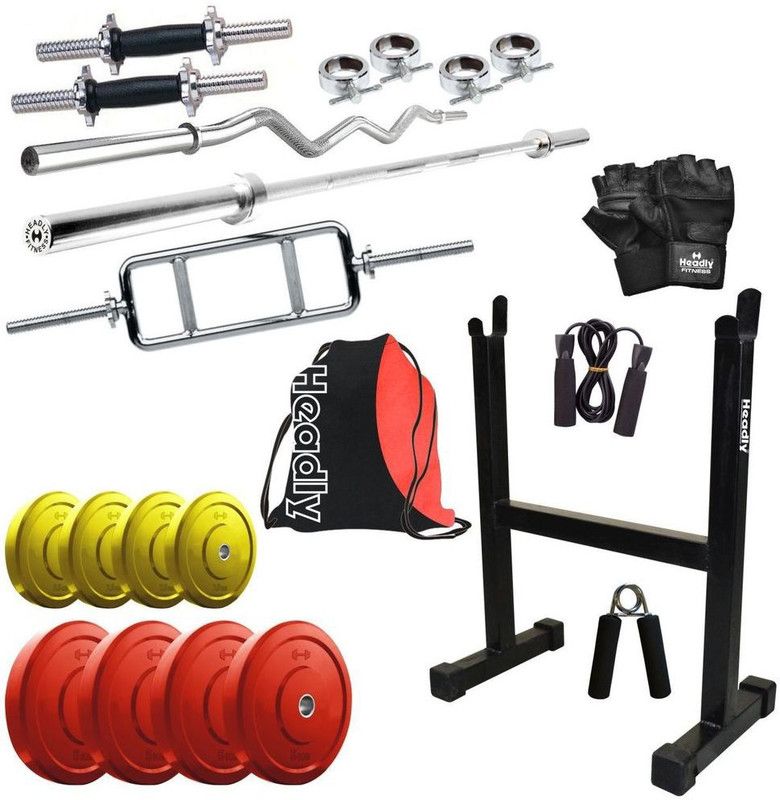 Headly 30 kg Premium CP-HR-30KGCOMBO12 Coloured Home Gym Combo