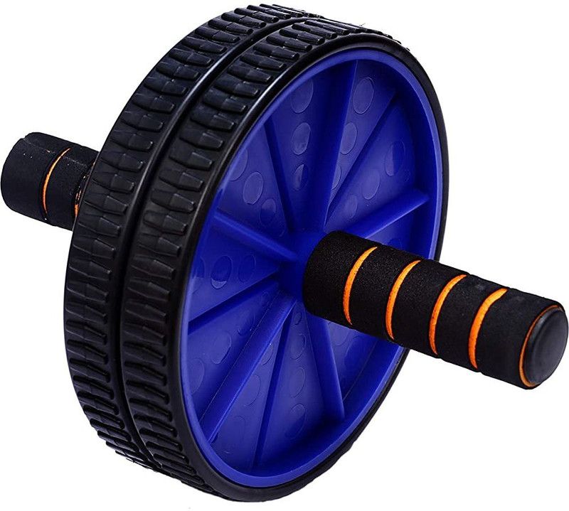 Nirvik Abdominal Double Wheel Ab Roller Gym For Exercise Fitness Equipment Workout Ab Exerciser  (Multicolor)
