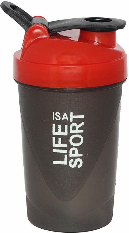 FLEX N FIT Shaker Bottle For Protein Shake 500 ml Shaker  (Pack of 1, Red, Plastic)