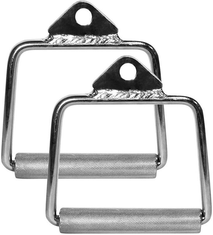 ISHAN SPORTS Cable Cross D Handle Ground Pulley Handle (Gym Machine Accessories) Multi-training Bar  (Silver)