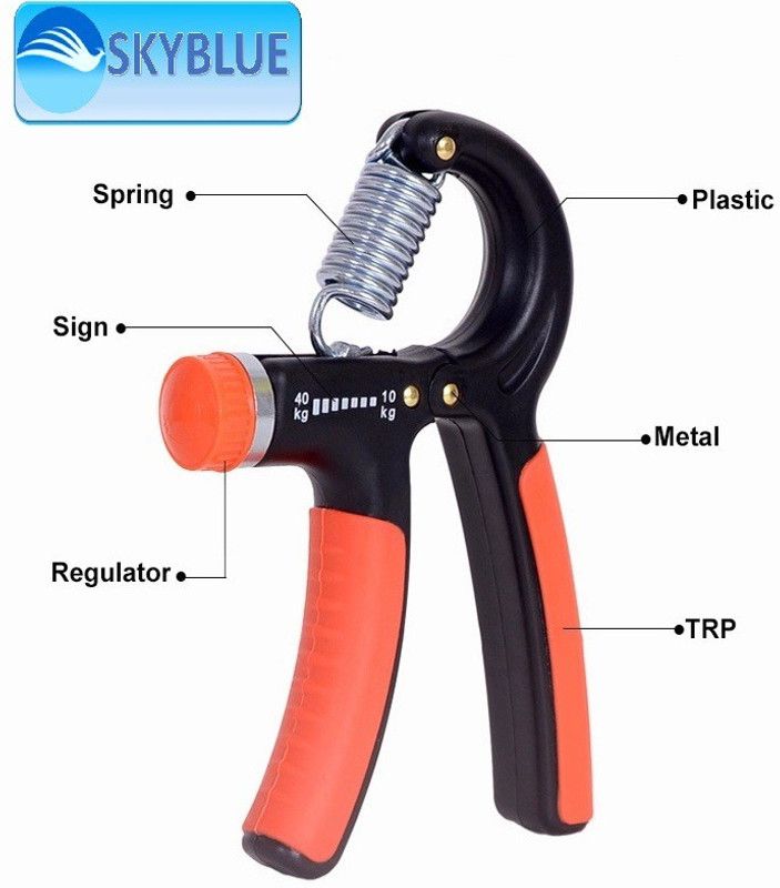SKYBLUE Adjustable Resistance Hand Gripper For Best Hand Exerciser of 10kg-40kg Hand Grip/Fitness Grip  (Multicolor)