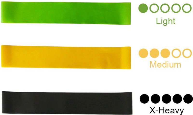 TWMX Resistance Loop Band (3 pcs set)" Resistance Tube  (Multicolor)