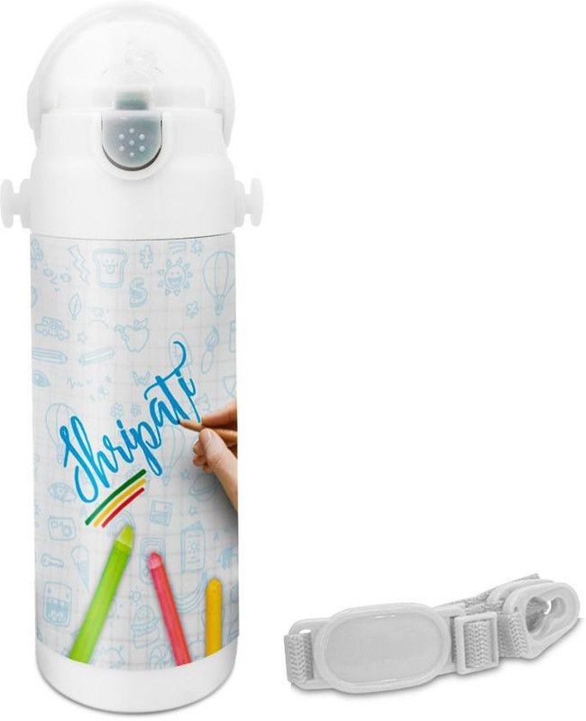 HOT MUGGS Shripati - Crayons Insulated Astro Bottle 350 ml Sipper  (Pack of 1, Multicolor, Steel)